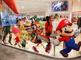 Personajes del fabricante japonés de videojuegos Nintendo, encabezados por su ícono Mario Bros.