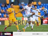 Una acción del duelo entre Tigres y Atlas de la Liga MX