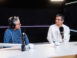 El gobernador Américo Villarreal, durante el programa "Diálogos con Américo".