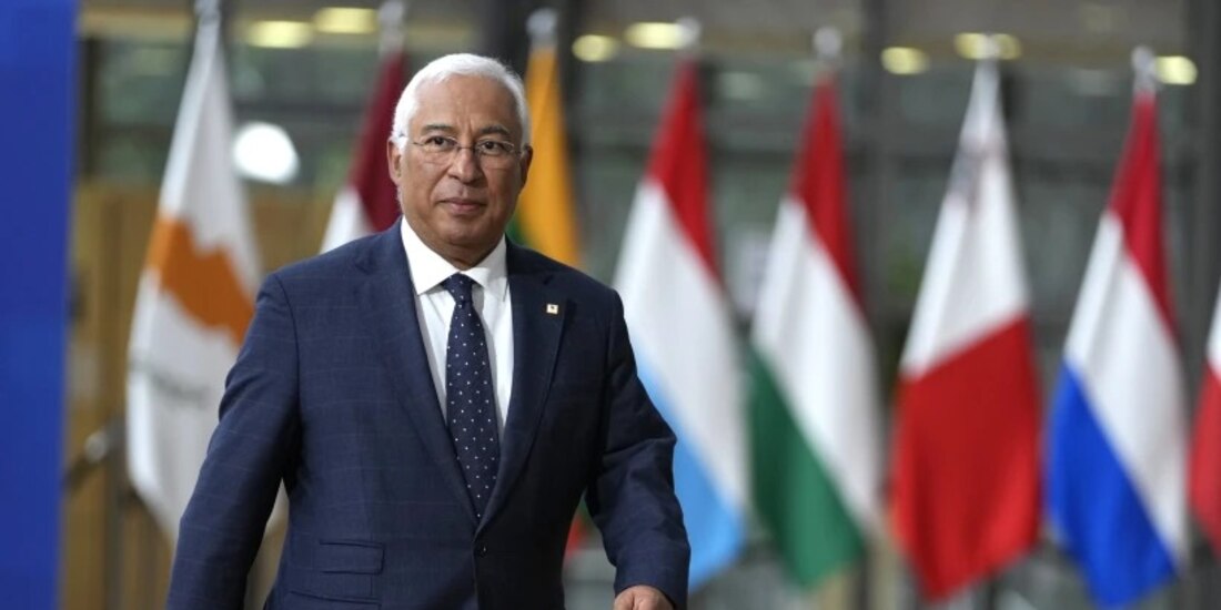 El primer ministro de Portugal Antonio Costa en la cumbre de la UE en Bruselas, el 26 de octubre de 2023.