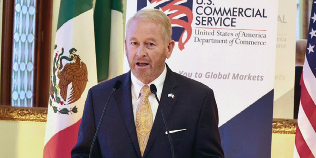 El embajador de Estados Unidos en México, Ronald Johnson, en conferencia el pasado 28 de julio.