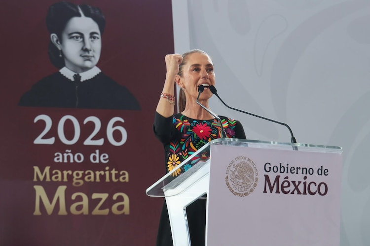La Presidenta Claudia Sheinbaum Pardo durante su visita a Hidalgo, el 13 de septiembre de 2026.