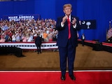 El presidente de Estados Unidos, Donald Trump, durante un mitin en Carolina del Sur, el 21 de octubre de 2026.