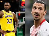 LeBron James y Zlatan Ibrahimovic se enfrascaron en una discusión
