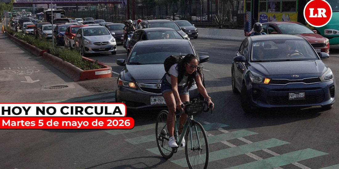 Conoce el Hoy No Circula este martes 5 de mayo de 2026 en la Zona Metropolitana del Valle de México.