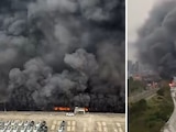 Incendio en complejo industrial de BYD, en Shenzhen, China.