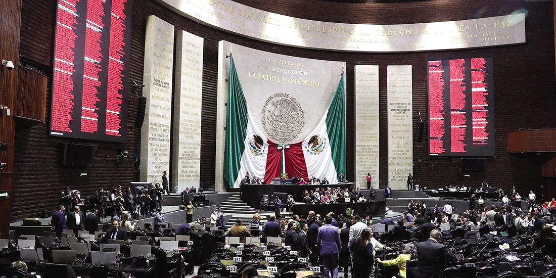 Sesión ordinaria de la Cámara de Diputados, ayer.