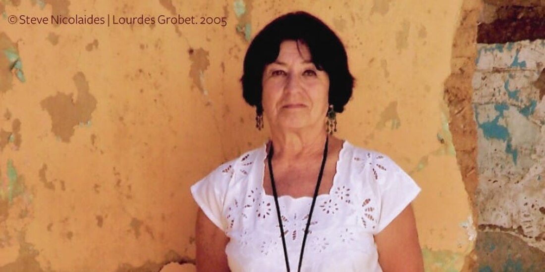 La fotógrafa mexicana.