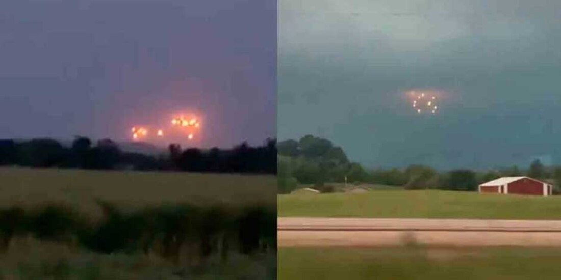 'Ovnimanía': Captan supuesta flotilla de extraños objetos voladores en Reino Unido │ VIDEO