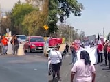 Bloqueo autopista México-Toluca