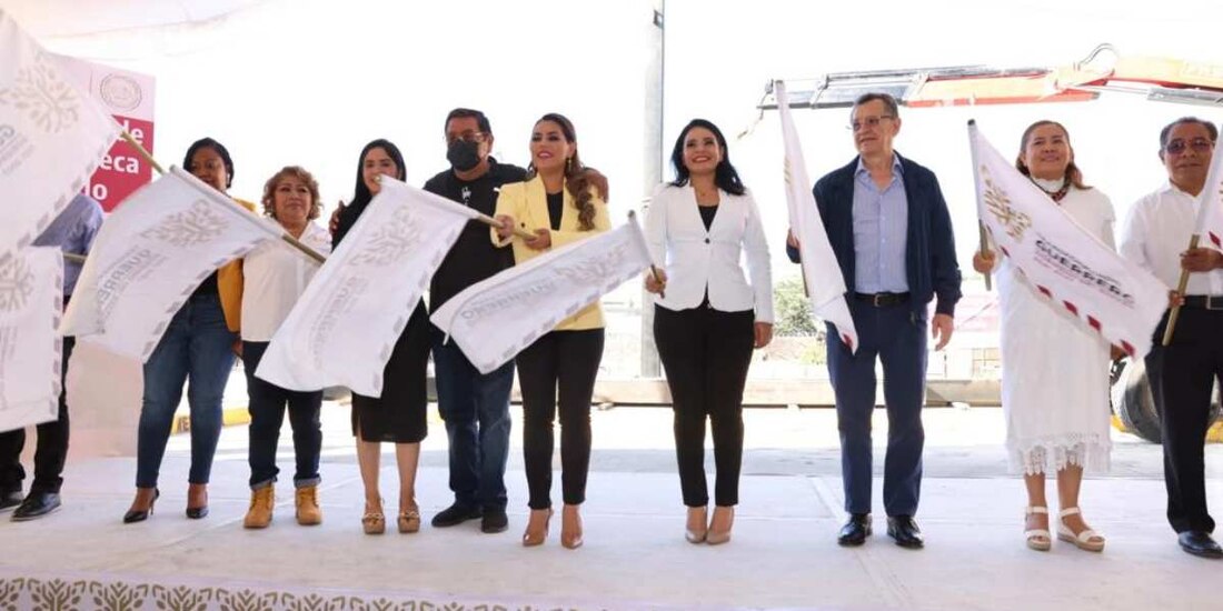 Evelyn Salgado da banderazo a segunda etapa de construcción de Biblioteca del Congreso de Guerrero.