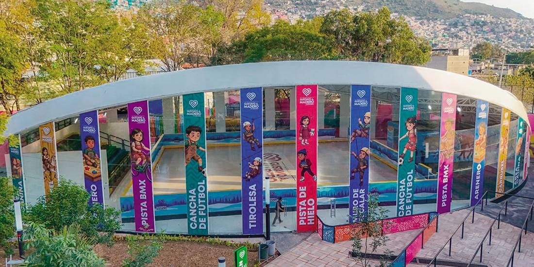 Aspecto de uno de los espacios más atractivos: la pista de hielo, en el nuevo EDEN.