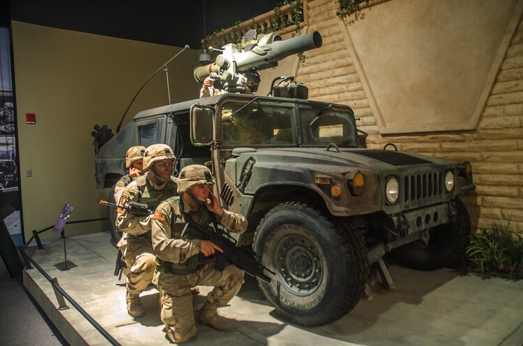 Una representación de los soldados estadounidenses durante la Guerra del Golfo.