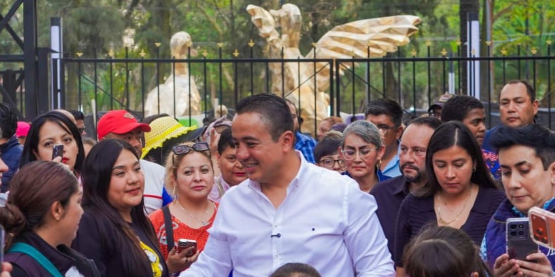 Janecarlo Lozano coloca primera piedra del tercer EDEN en la Gustavo A. Madero.