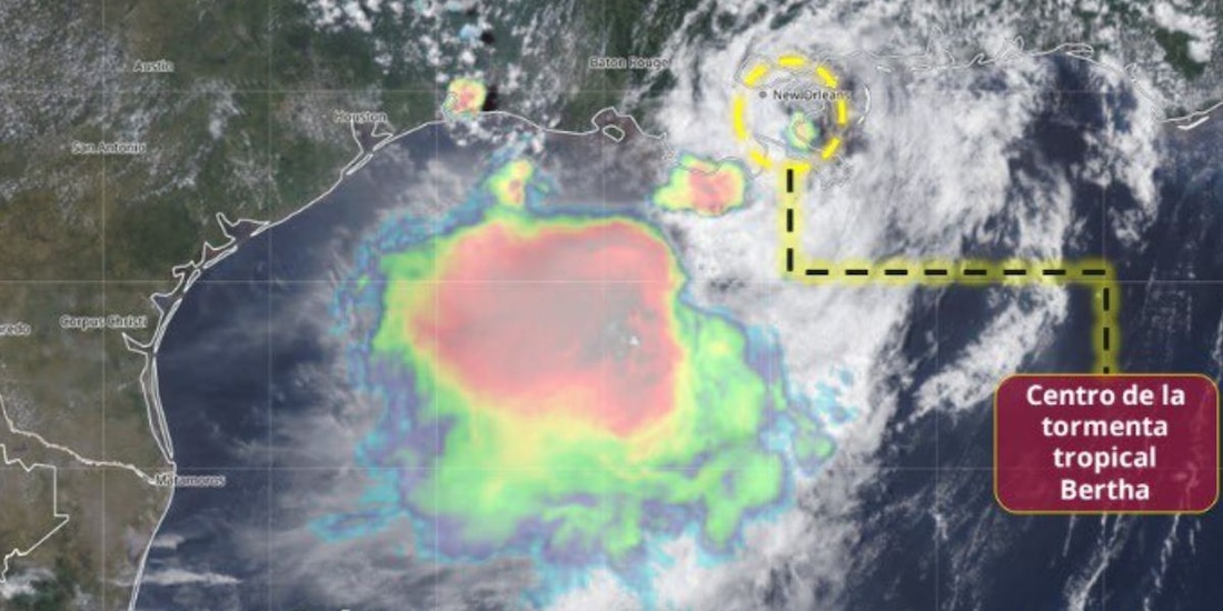 ¿Dónde está la tormenta tropical Bertha?