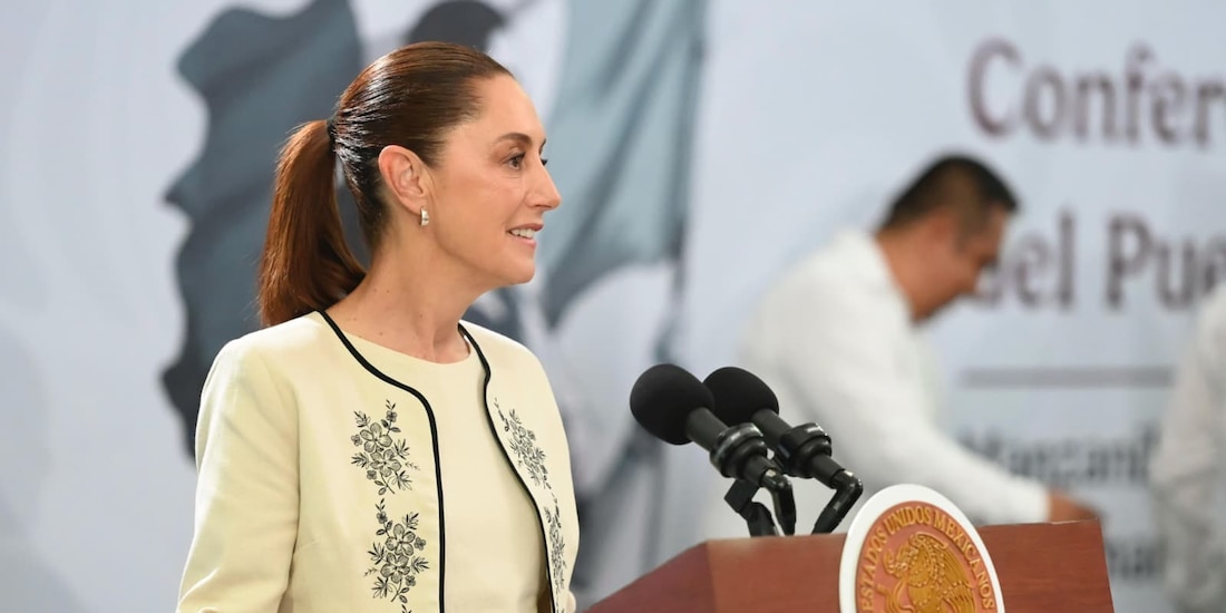 Claudia Sheinbaum desde Colima.