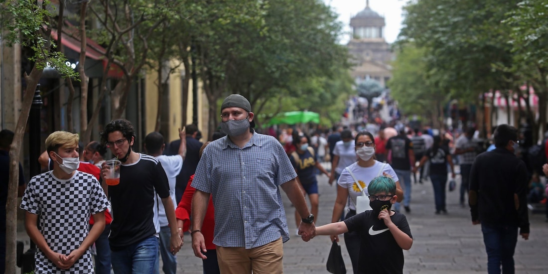 Centro de Guadalajara, Jalisco, durante la pandemia del Covid-19.