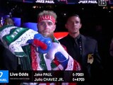 Jake Paul se burló de Julio César Chávez en los momentos previos a su pelea contra Julio César Chávez Jr.