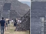 Captan en VIDEO disparos en zona arqueológica de Teotihuacán.