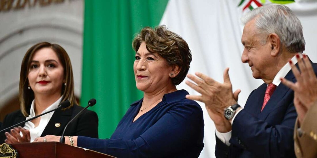 'Sabré estar a la altura del reto del Edomex', asegura Delfina Gómez.