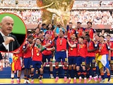 España levantando la Copa del Mundo.