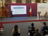 Andrés Manuel López Obrador este 27 de julio en Palacio Nacional.