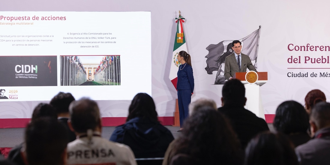Conferencia de prensa este jueves en Palacio Nacional.