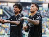 Jugadores del América en un partido de la Legues Cup
