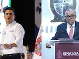 El presidente nacional del Partido Acción Nacional, Jorge Romero y el gobernador con licencia de Sinaloa, Rubén Rocha Moya
