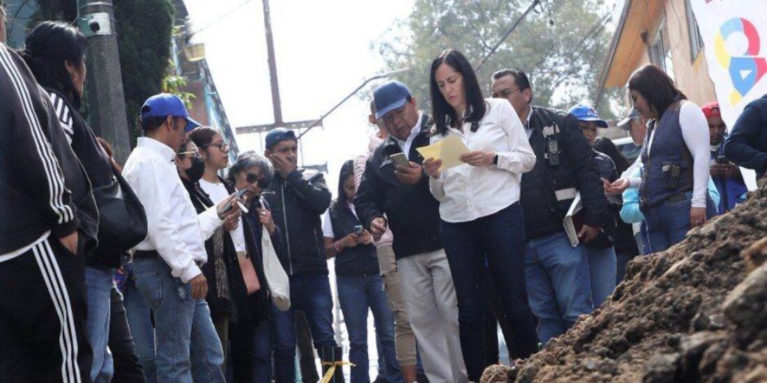 Lía Limón entrega 5 obras y supervisa 2 más en beneficio de casi 15 mil habitantes.