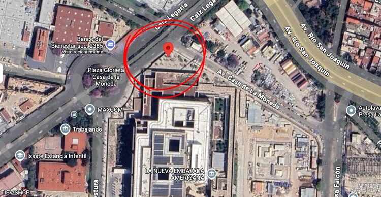 Nueva ubicación de la Embajada de Estados Unidos en México