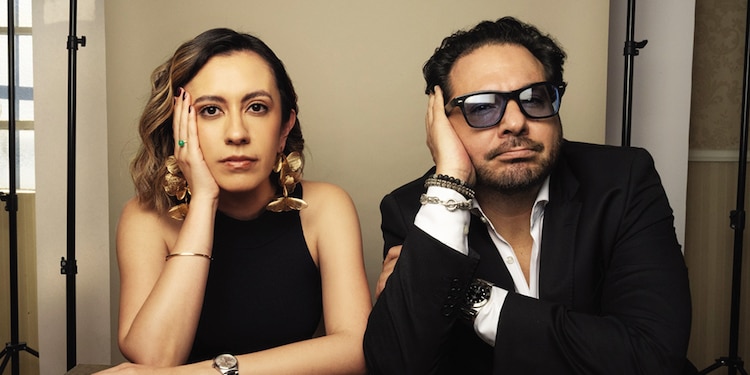 Tania Benítez, productora, y Marco Polo, director.