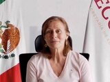 Tatiana Clouthier, secretaria de Economía, ayer, en la presentación.