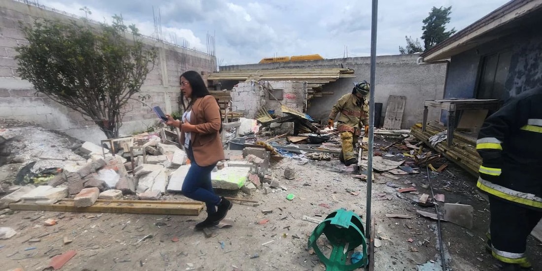 Explosión en inmueble de pirotecnia deja un herido en Tultepec