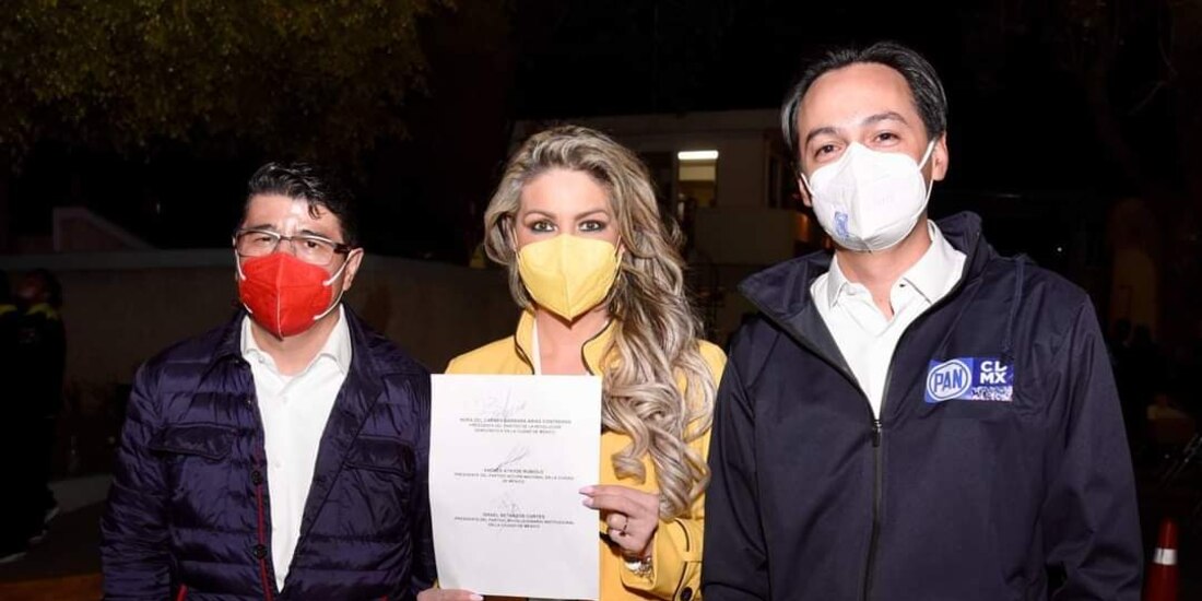 PRI, PAN y PRD se unen en el registro de candidaturas comunes para el proceso electoral 2021 en la CDMX