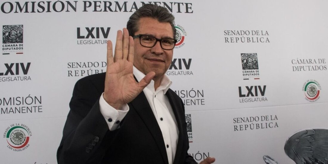 Ricardo Monreal Ávila, coordinador del grupo parlamentario de Morena en el Senado.