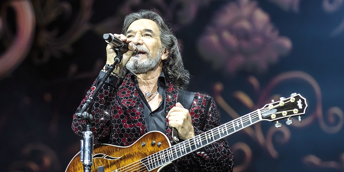 El cantante y compositor, el sábado pasado durante su concierto en la Ciudad de México