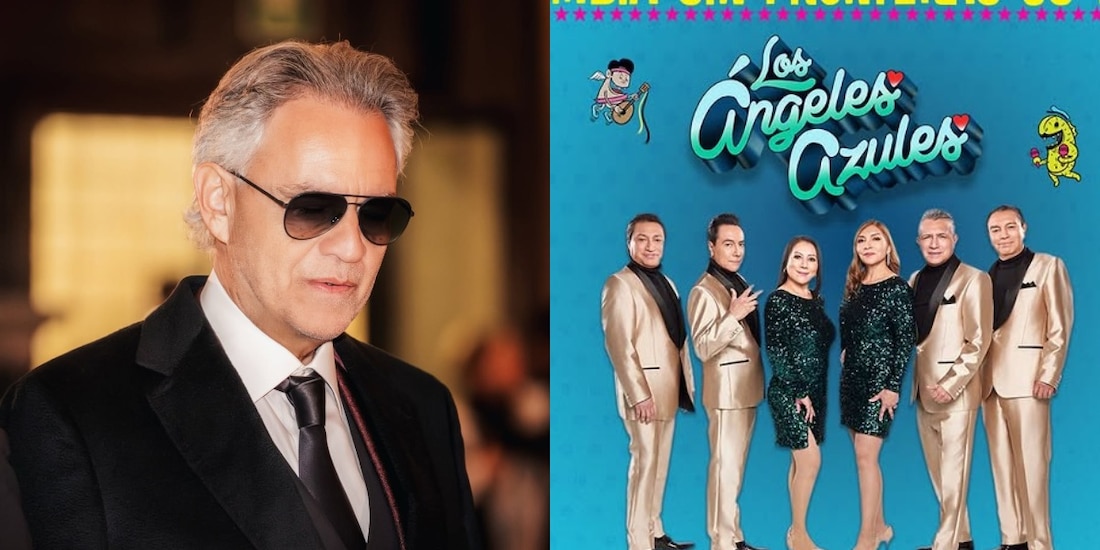 Los Ángeles Azules serán los invitados especiales de Andrea Bocelli en el Zócalo de la CDMX