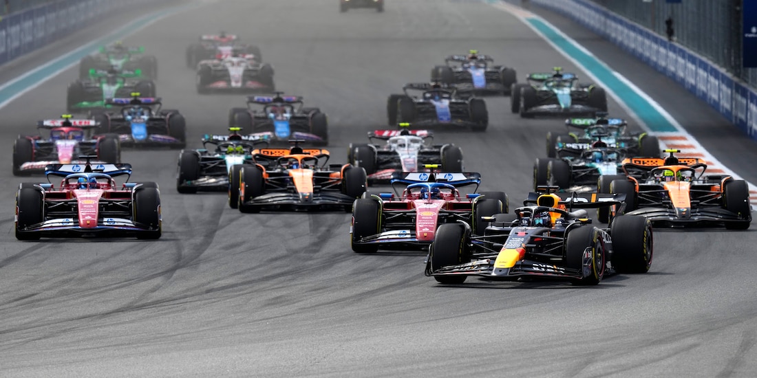 La arrancada del Gran Premio de Miami de F1 2024