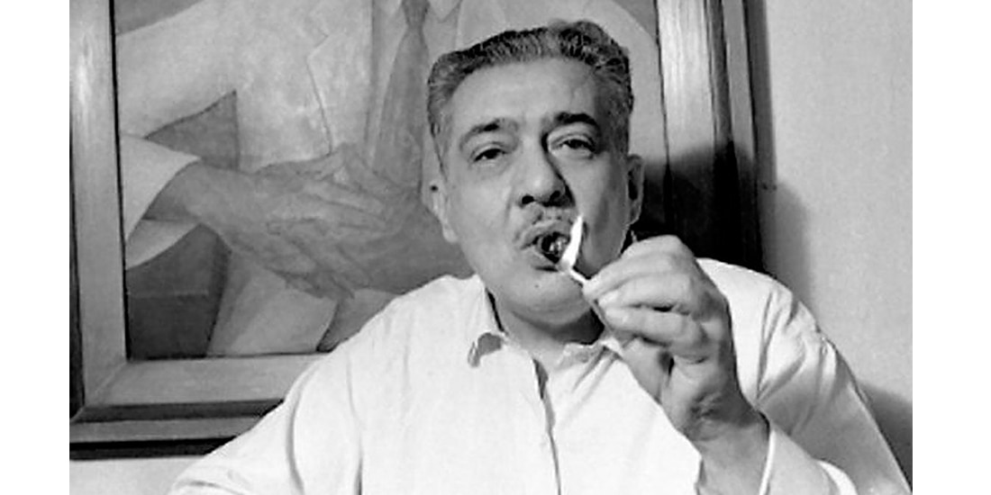 José Lezama Lima, en 1969, en Cuba.