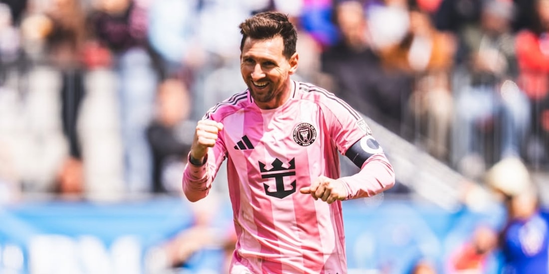 Leo Messi en un partido del Inter Miami