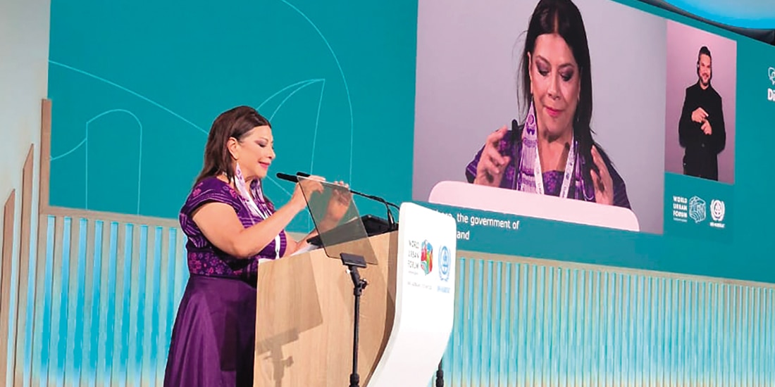 CLARA Brugada, ayer, en Azerbaiyán.