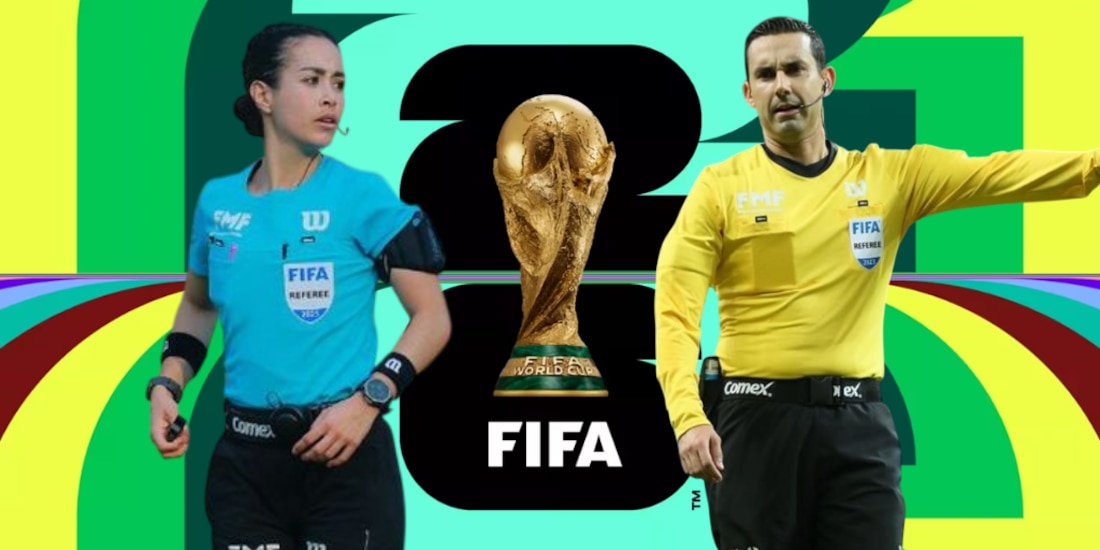 La FIFA eligió a dos árbitros mexicanos para ser centrales en el Mundial 2026.