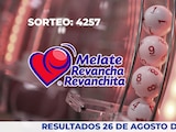 Resultados del sorteo 4257 del Melate, Revancha y Revanchita de este 26 de agosto del 2026.