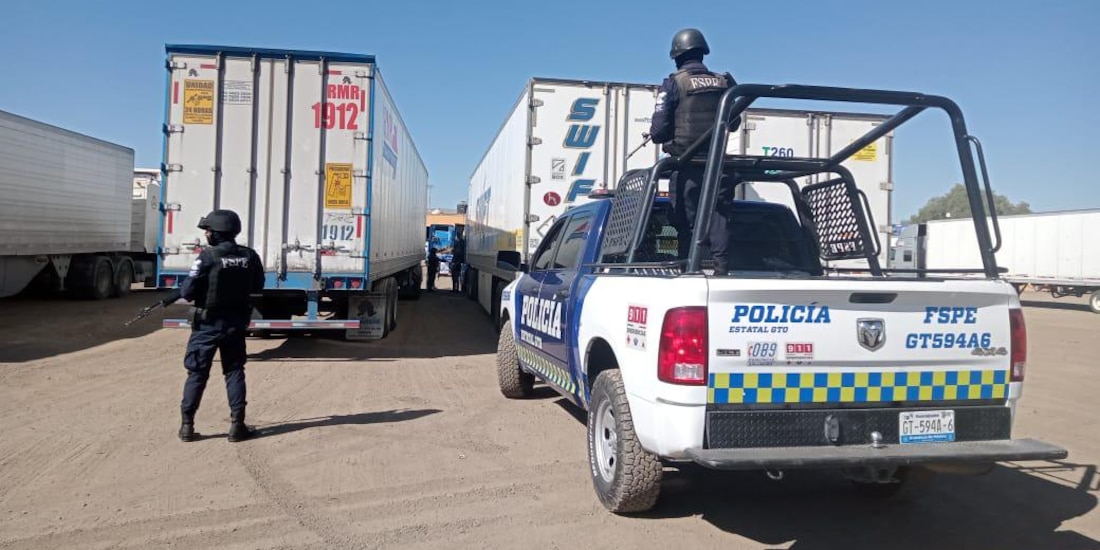 Fuerza policial en Guanajuato.