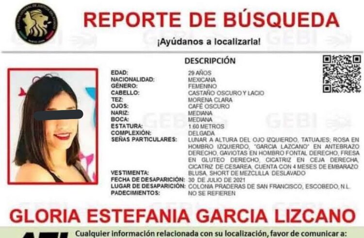 La víctima desapareció el viernes 30 de julio cuando salió de su domicilio,