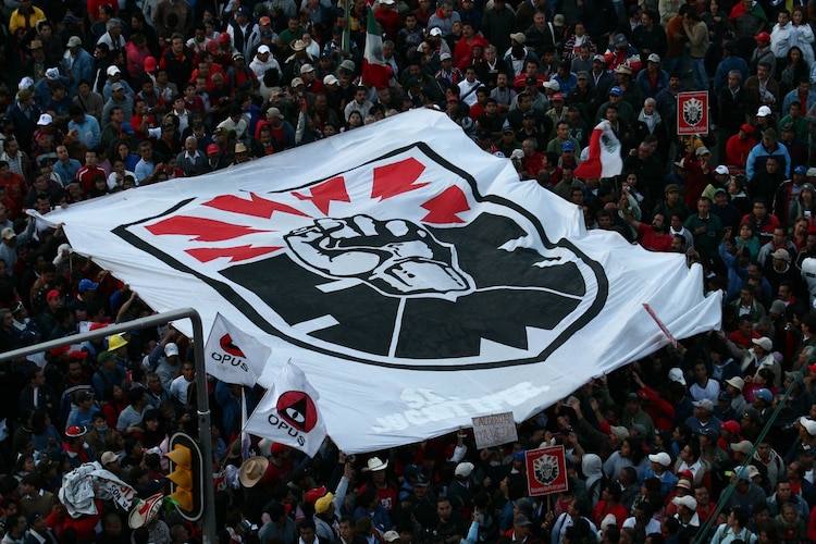 Protesta del Sindicato Mexicano de Electricistas en 2009, en imagen de archivo