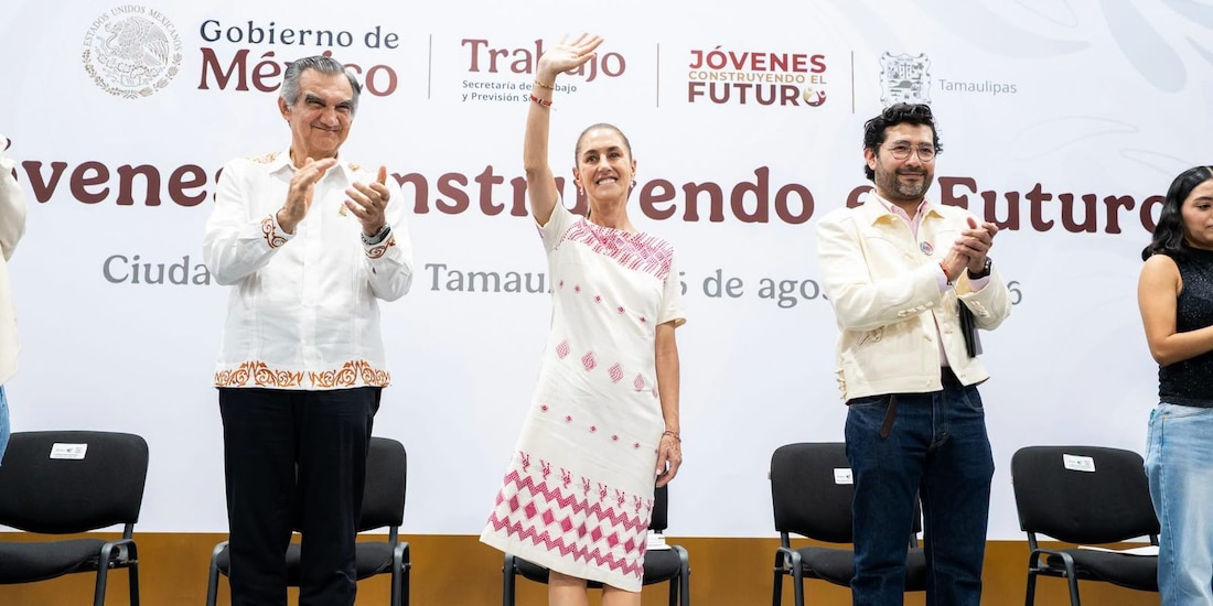 En la imagen la Presidenta Claudia Sheinbaum y el gobernador Américo Villarreal.