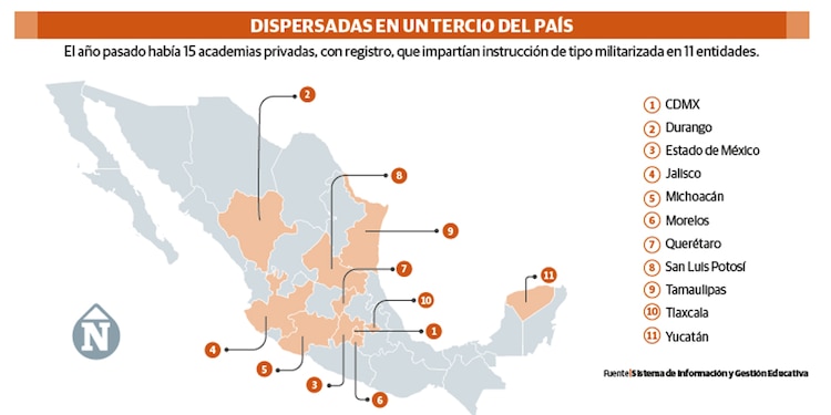 DISPERSADAS EN UN TERCIO DEL PAÍS