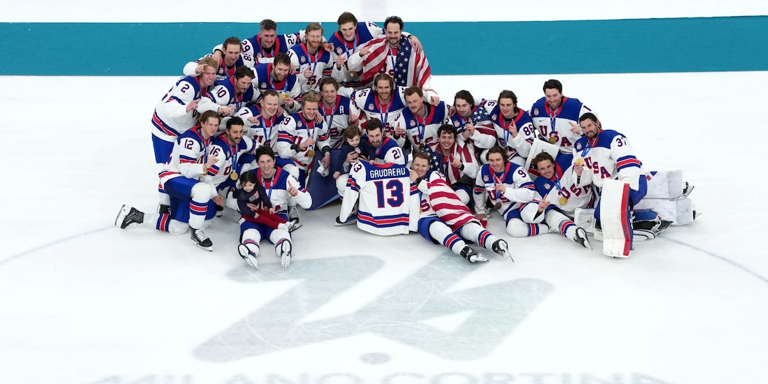 Estados Unidos gana el oro en el hockey de los Olímpicos de Invierno.